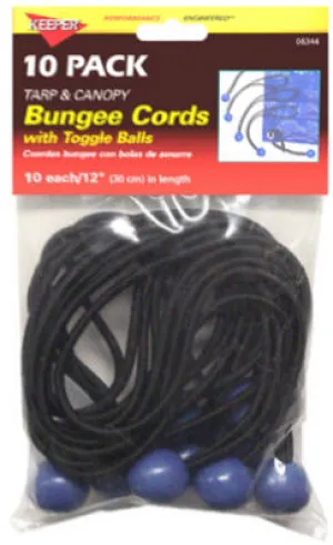 10PK Bungee Ball Cord