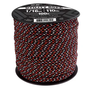 1/16 - Black w/ Red & White Dots