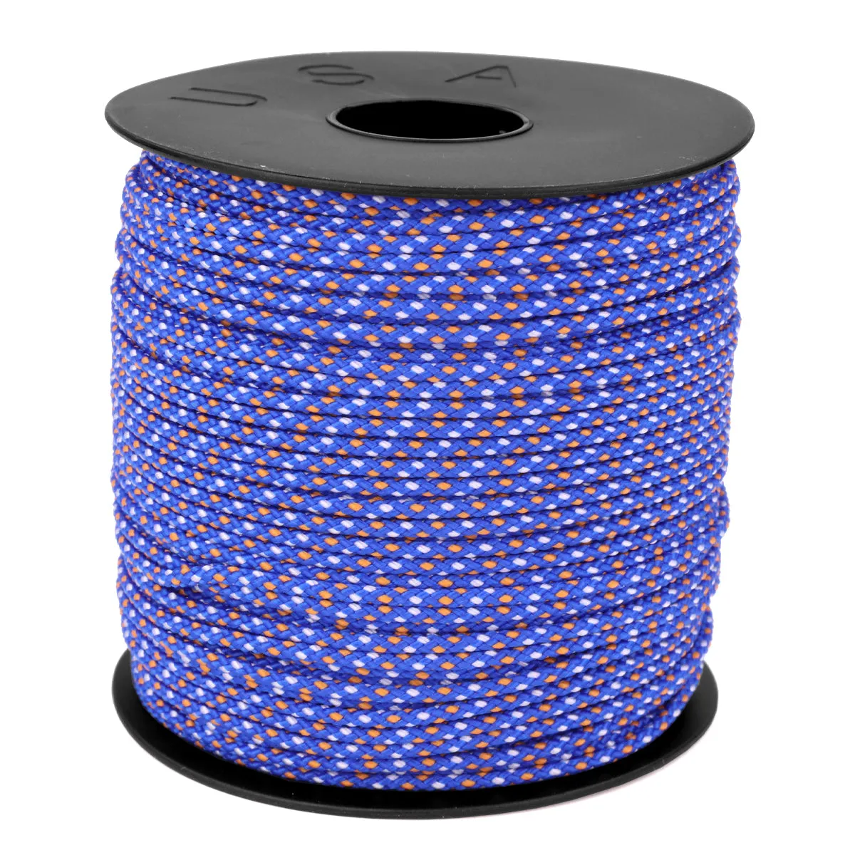1/16 - Royal Blue w/ Orange & White Dots