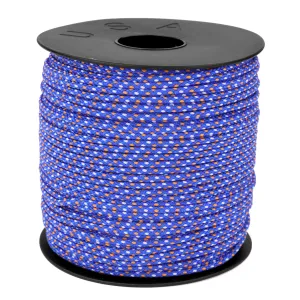 1/16 - Royal Blue w/ Orange & White Dots