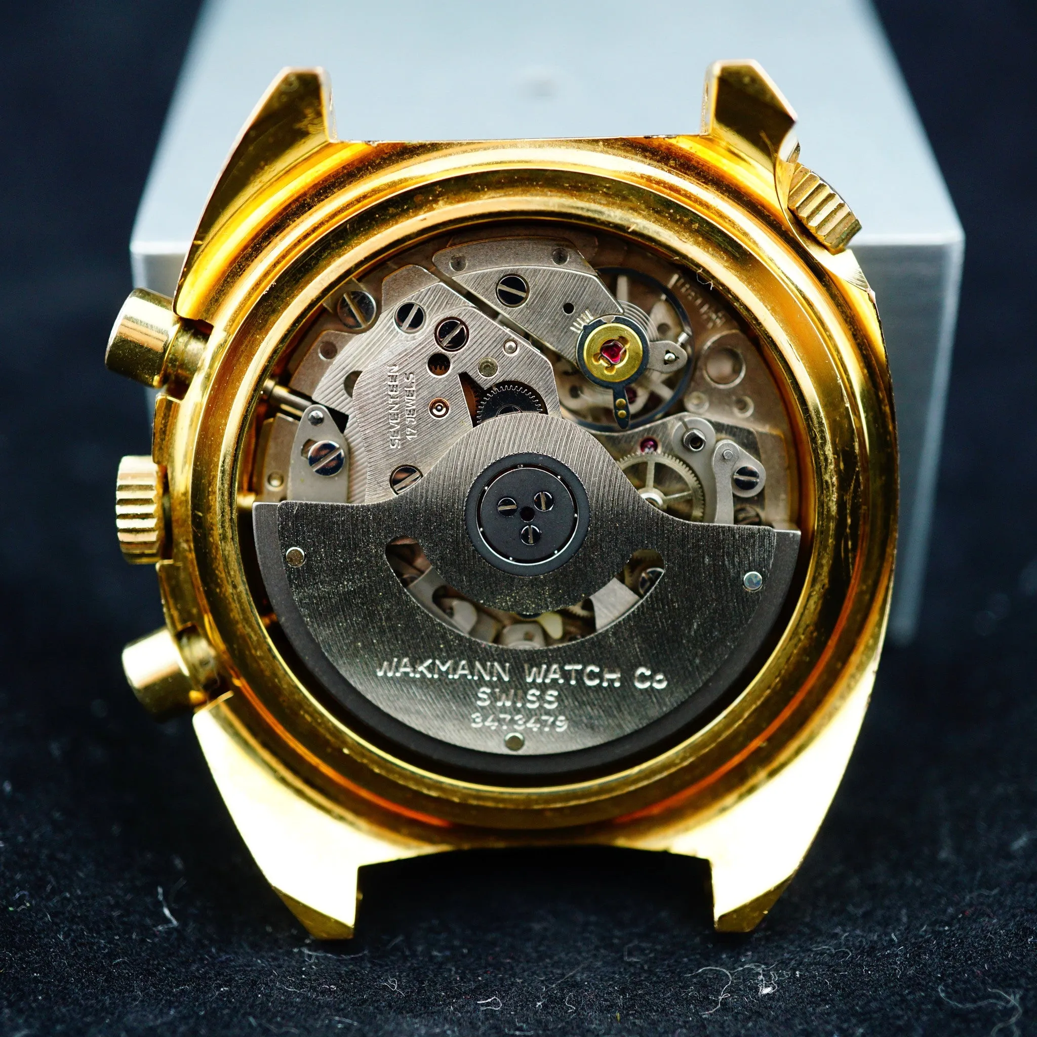 1970 Wakmann Breitling Regatta Ref. 9804 Yatching Chronograph (Gold Cap)