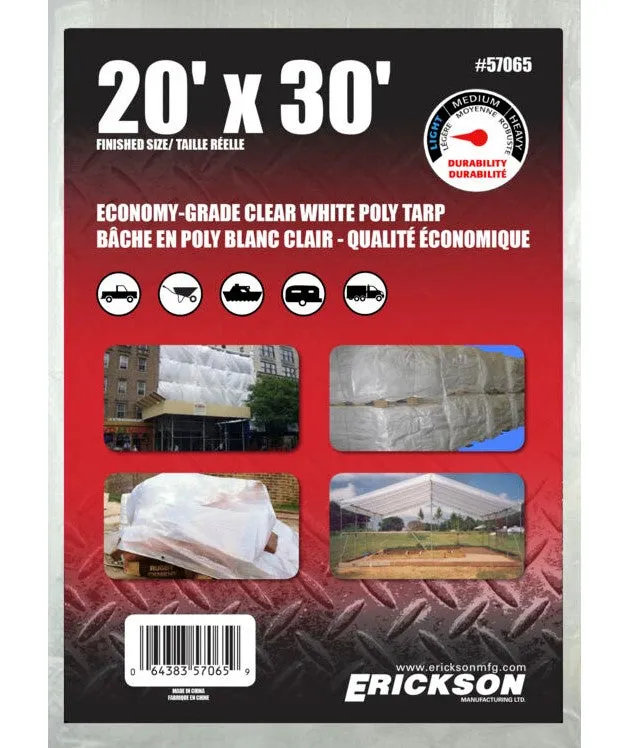 20'x30' All Purpose Tarp, Clear