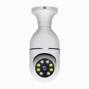 2MP 5G Dual Frequency Bulb Camera | Two-Way Voice | Intercom | White