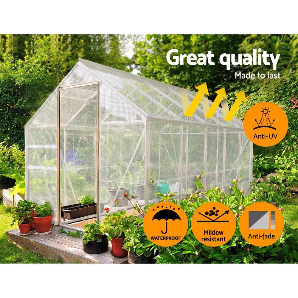 6x9m Tarp Camping Tarps Poly Tarpaulin Heavy Duty Cover 135gsm Clear