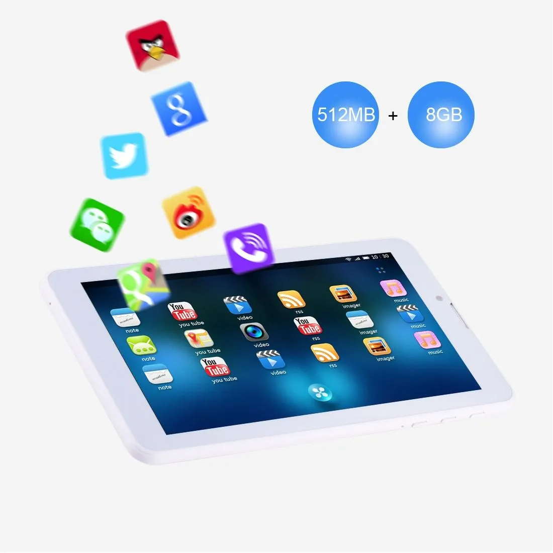 7 Inch Tablet Pc 1gb 16gb 3g Call Android 6.0 Quad Core Otg Dual Sim Gps Wifi Bluetooth