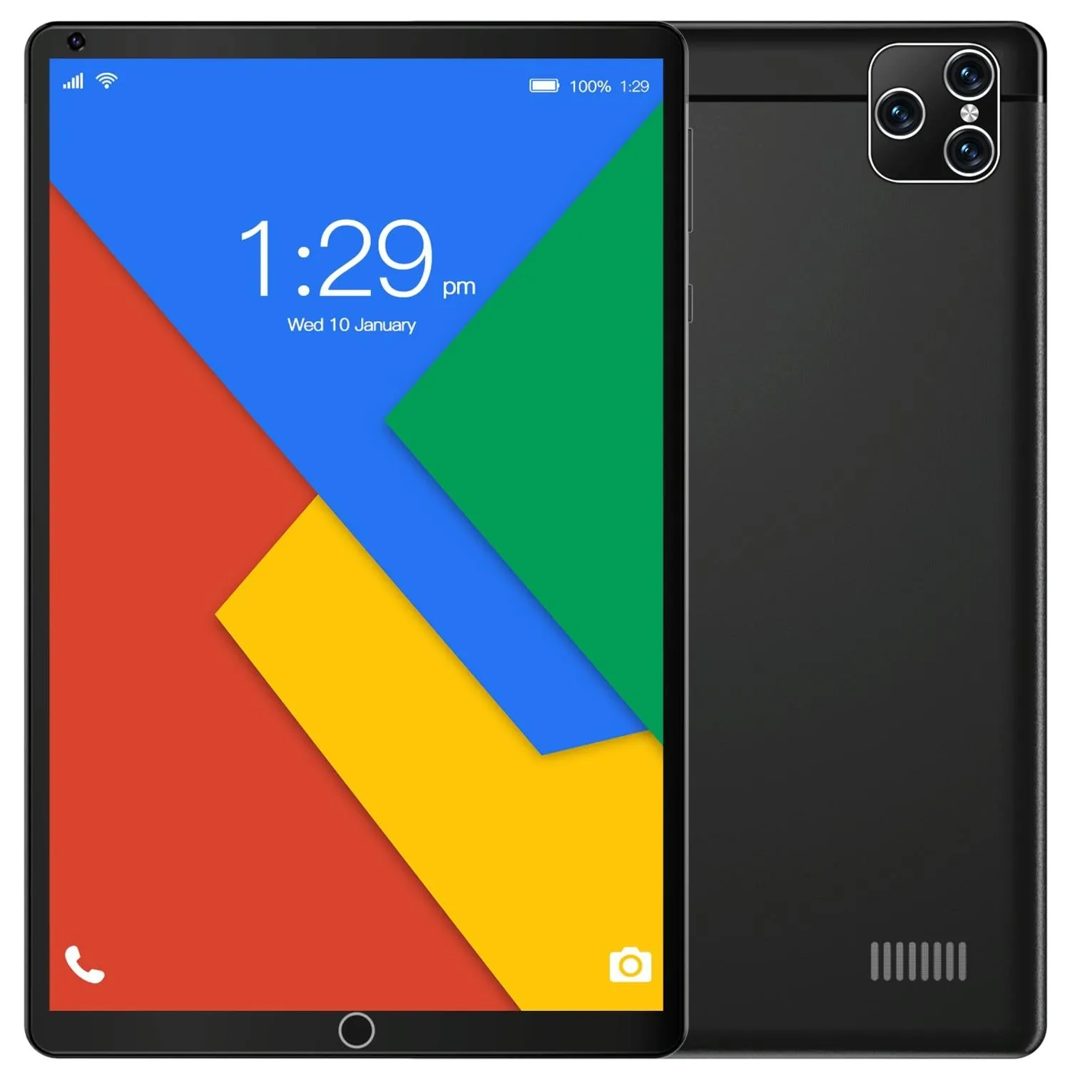 8 3g Tablet Pc 1gb Ram 16gb Storage Android 5.1 Octa-core Dual Sim Wifi Bt Gps - 8 Screen Black