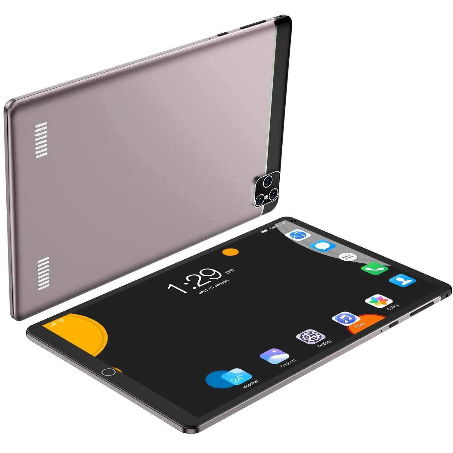 8 3g Tablet Pc 1gb Ram 16gb Storage Android 5.1 Octa-core Dual Sim Wifi Bt Gps - 8 Screen Black