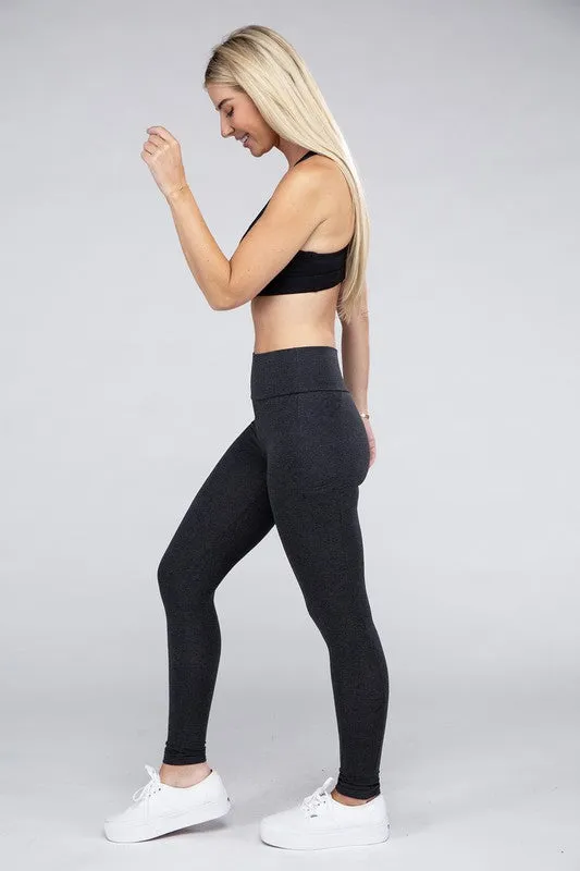 Ambiance Apparel Active Leggings Featuring Concealed Pockets