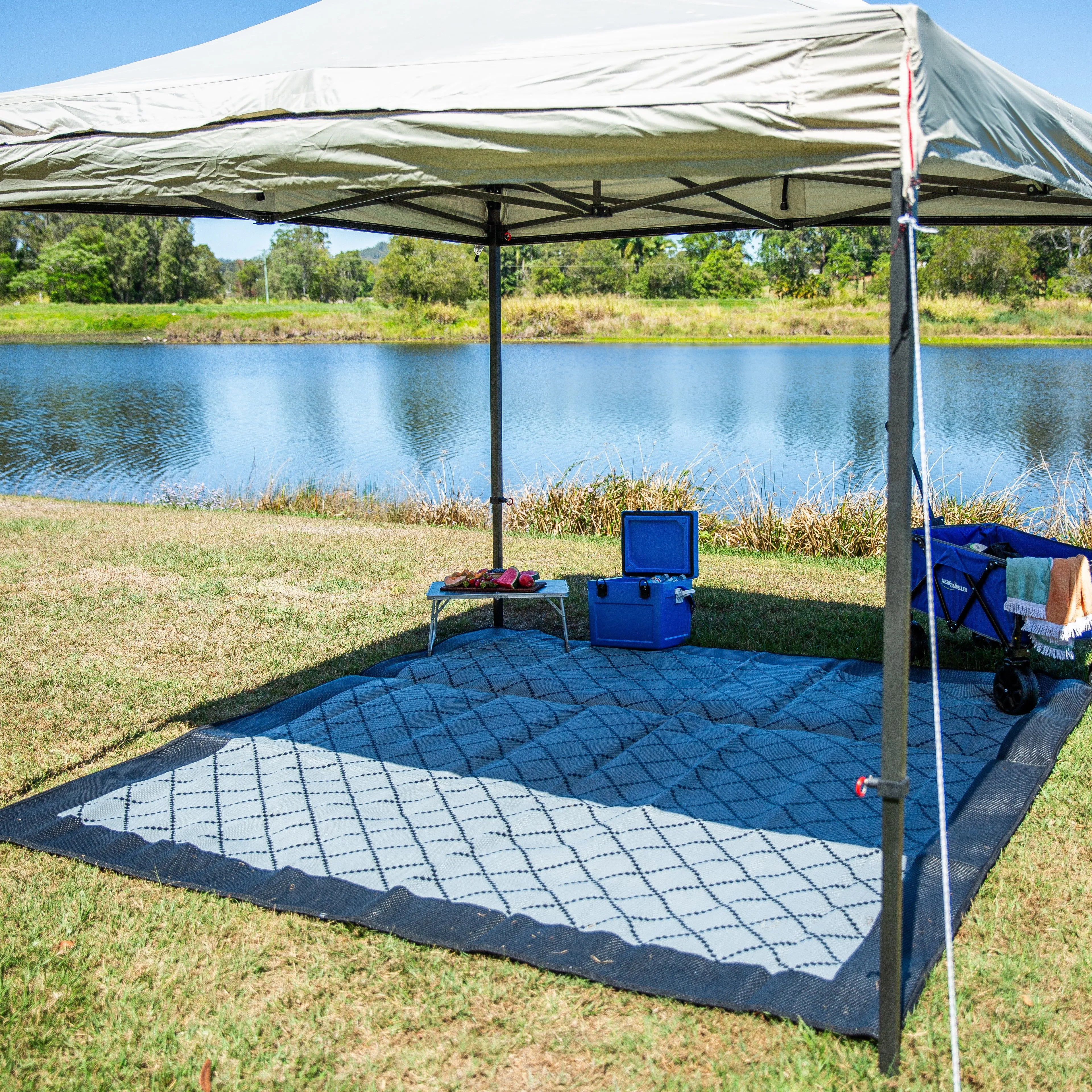 Annexe Mat - Gazebo Grey/Black