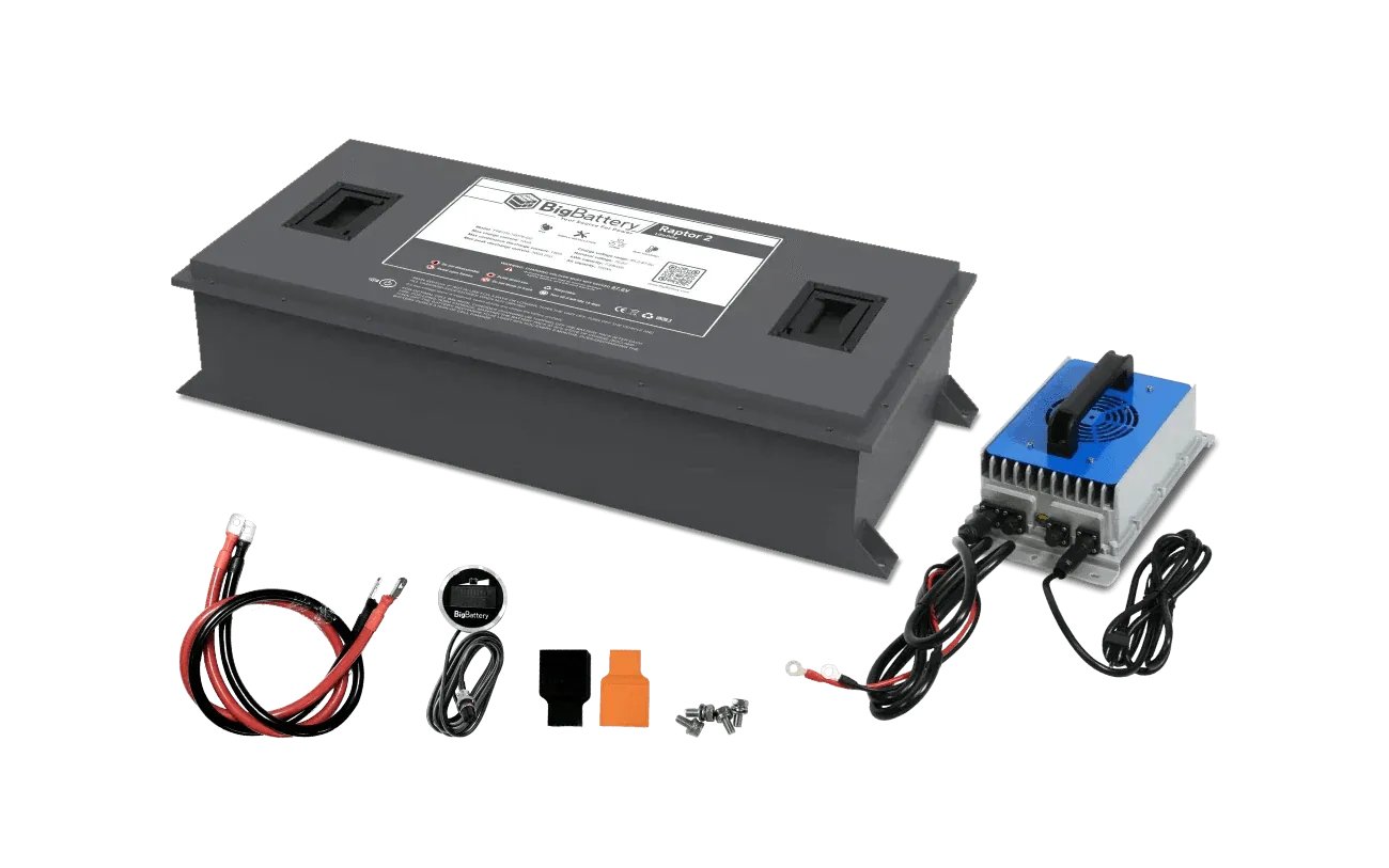 BigBattery 72V RAPTOR 2 LiFePO4 Battery | 7.68kWh | Game-Changing Power for Golf Carts