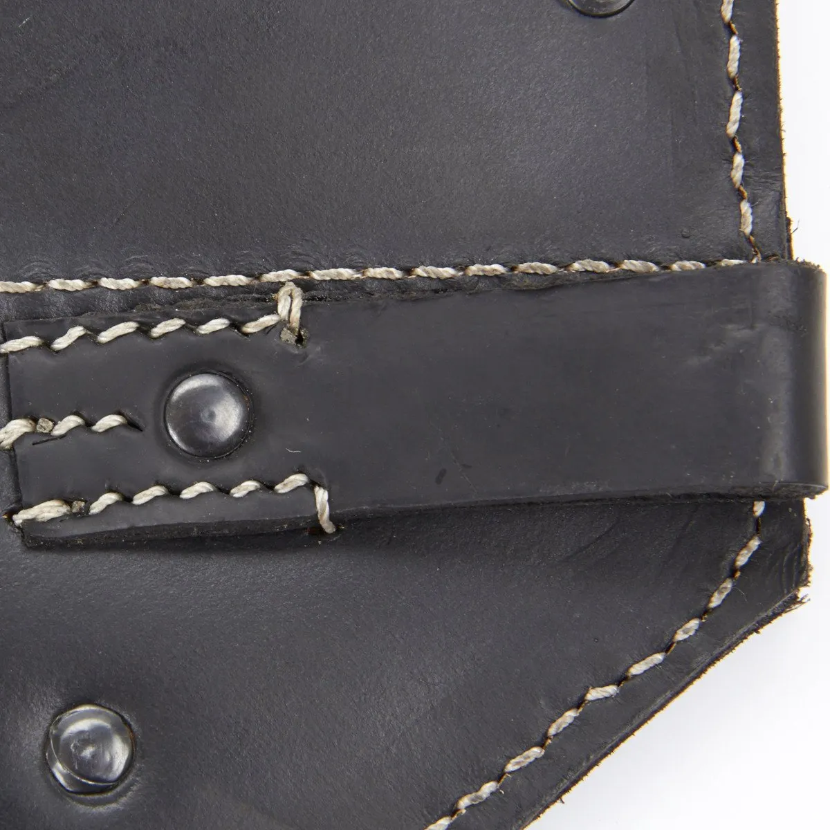 Black Leather Carry Cover for the German WWII Folding Shovel Klappspaten (Foldable Spade)
