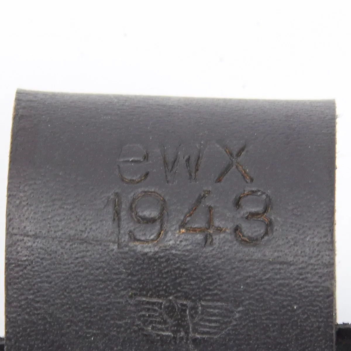 Black Leather Carry Cover for the German WWII Folding Shovel Klappspaten (Foldable Spade)