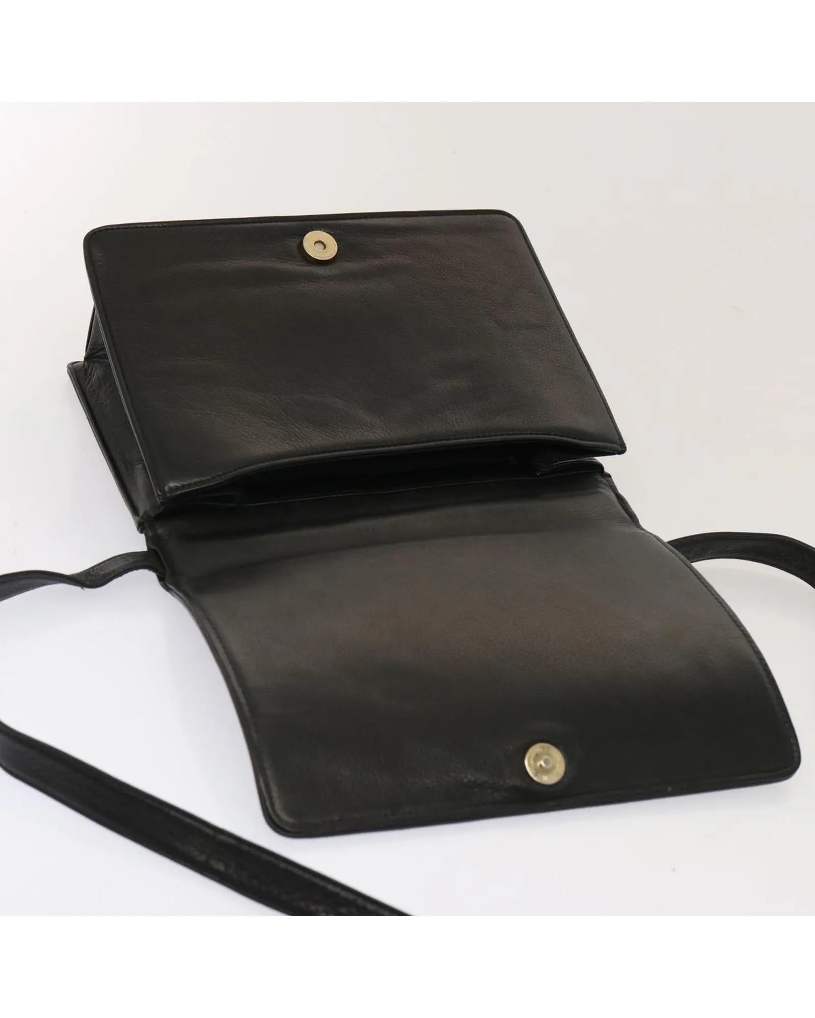 Black Quilted Leather Shoulder Bag with Adjustable Strap