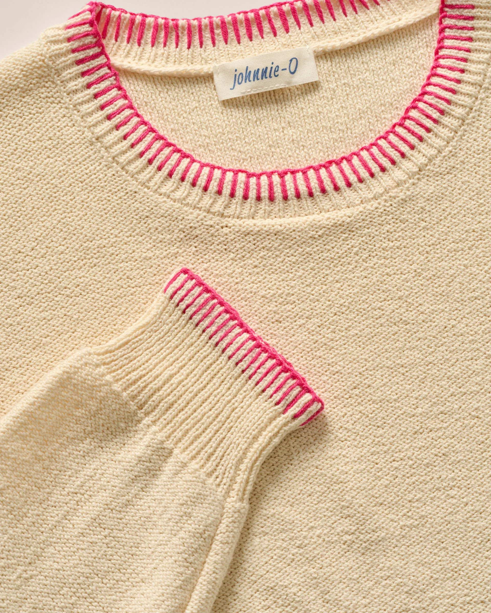 Blanche Cotton Blend Crewneck Sweater