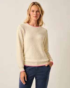 Blanche Cotton Blend Crewneck Sweater