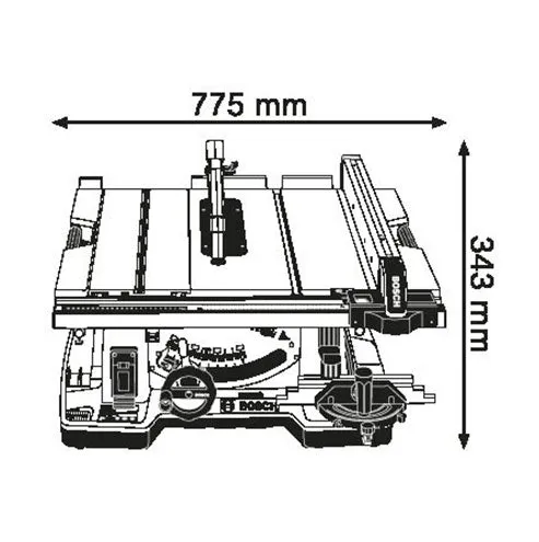 BOSCH Blue Table Saw GTS 10XC 2100W