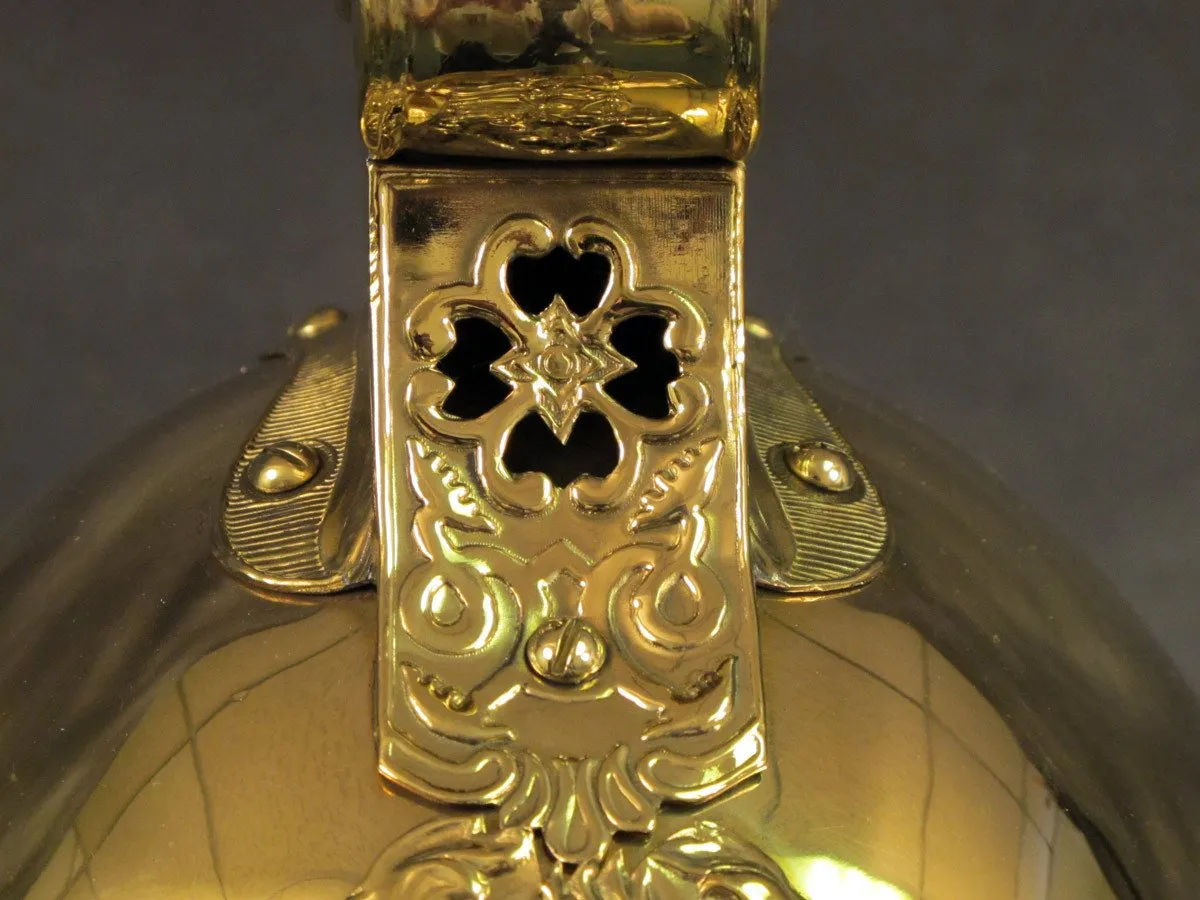 British Brass Merryweather Parade Fire Helmet
