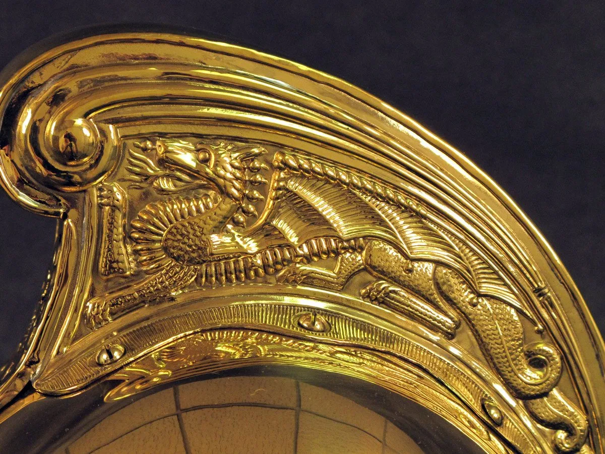 British Brass Merryweather Parade Fire Helmet