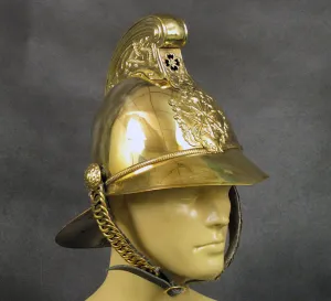 British Brass Merryweather Parade Fire Helmet