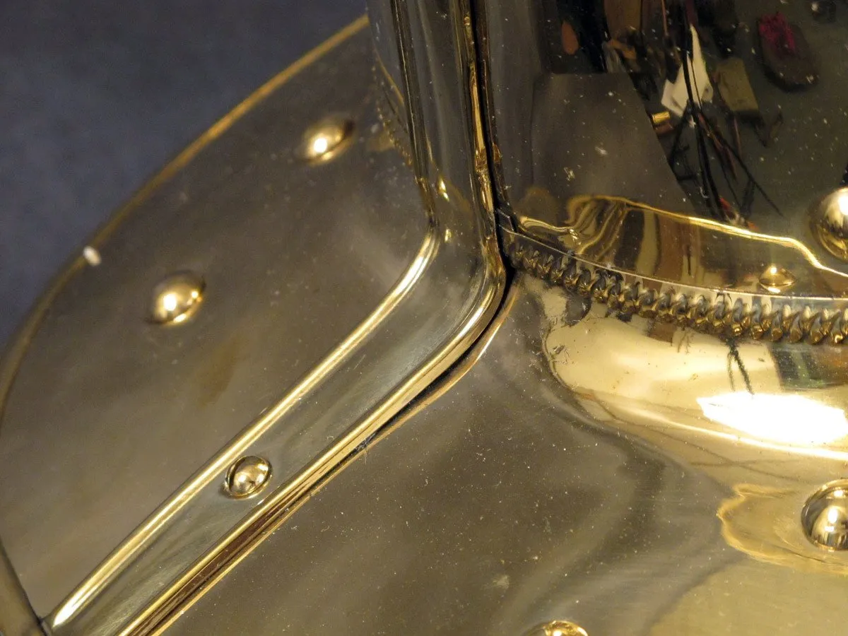 British Brass Merryweather Parade Fire Helmet