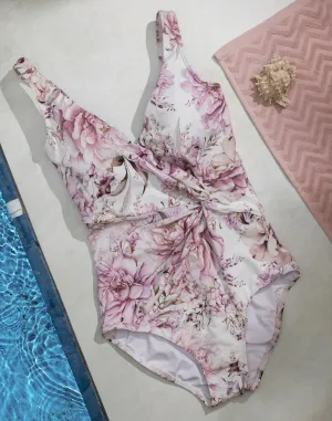 Chiara Gathered Twist One Piece Swimsuit