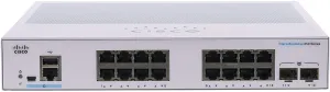 Cisco Business 350 Series Cbs350-16T-2G - Switch - L3 - Managed - 16 X 10/100/1000   2 X Gigabit Sfp - Rack-Mountable