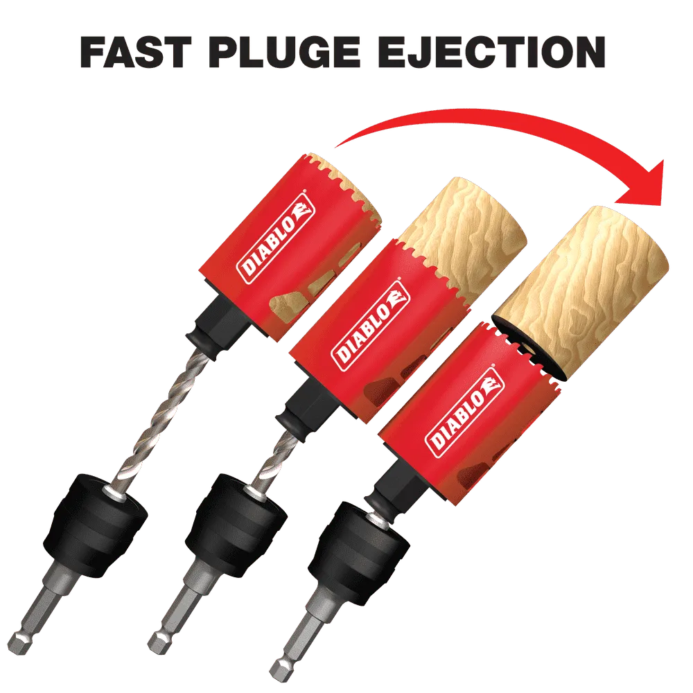 Diablo Tools DHS13SPLCT 13 pc Carbide Plumbers Hole Saw Set