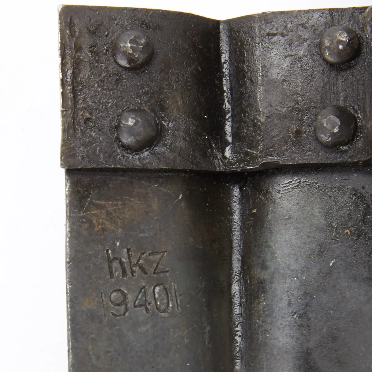 German WWII Folding Shovel Klappspaten (Foldable Spade) with Leather Carry Cover