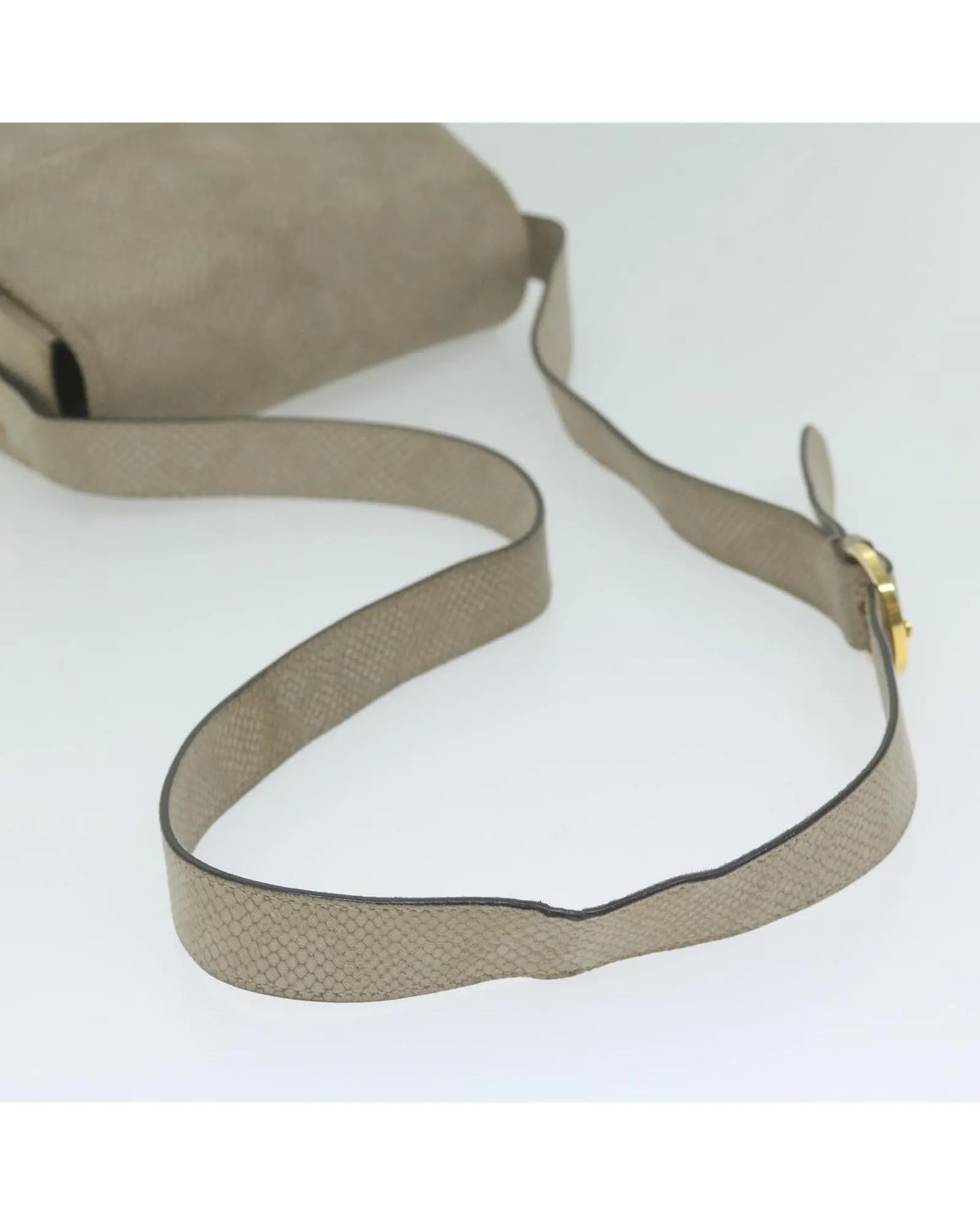 Gray Leather Shoulder Bag with Adjustable Strap - Salvatore Ferragamo