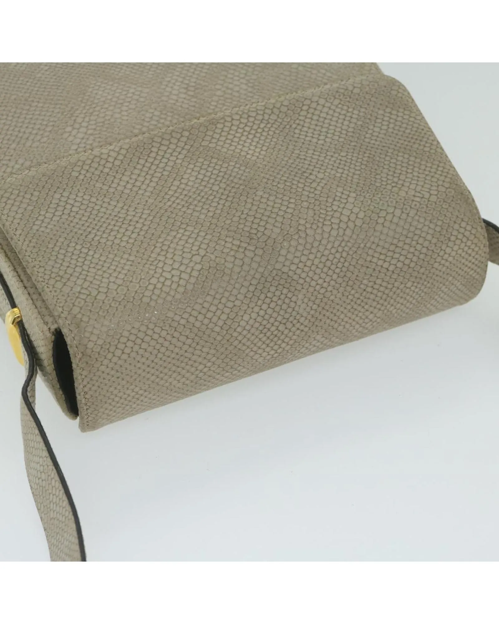 Gray Leather Shoulder Bag with Adjustable Strap - Salvatore Ferragamo