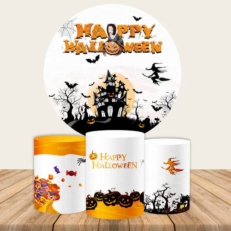Halloween Backdrop Circle Backdrop Halloween Photo Backdrop Ideas