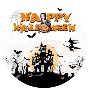 Halloween Backdrop Circle Backdrop Halloween Photo Backdrop Ideas