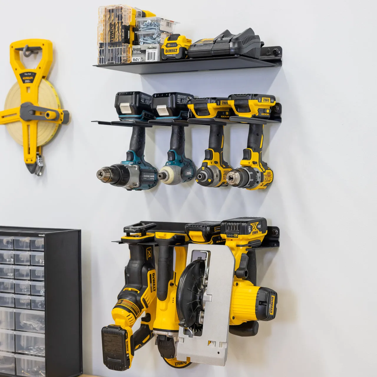 Handyman Tool Bundle Drill & Power Tool Racks, Shelf, & Yard Tool Organizer