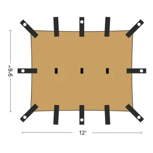 Heavy Duty Tarp 12' x 9'6  Sand