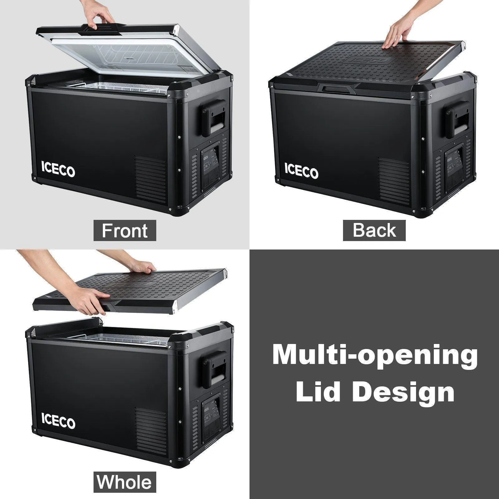 ICECO VL90ProD 95QT Dual Zone RV 12 Colt Fridge Plug in Cooler