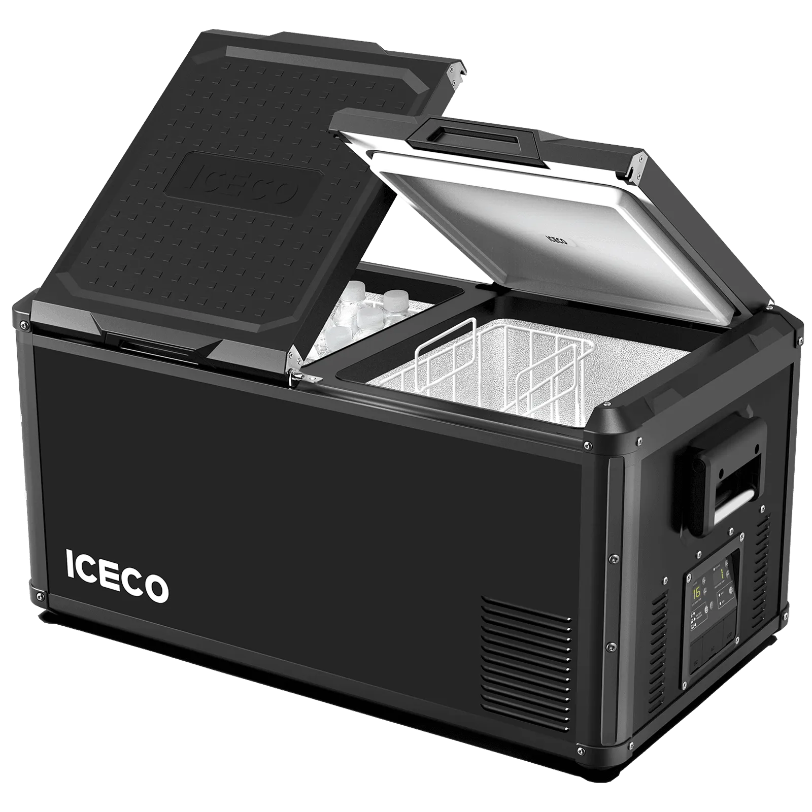 ICECO VL90ProD 95QT Dual Zone RV 12 Colt Fridge Plug in Cooler