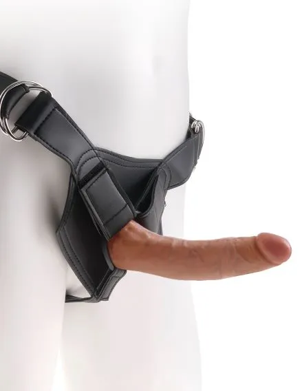 King Cock Strap On Harness With 7in Cock Tan