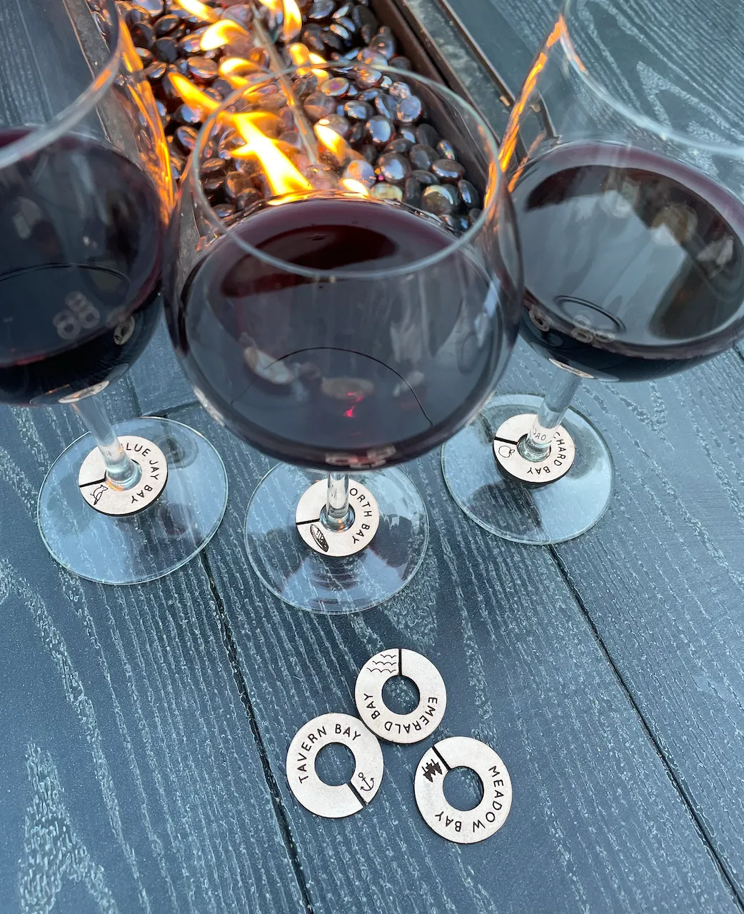 LEATHER WINE TAGS- 3 styles to choose from!