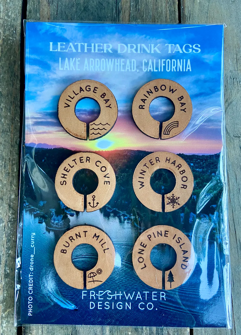 LEATHER WINE TAGS- 3 styles to choose from!
