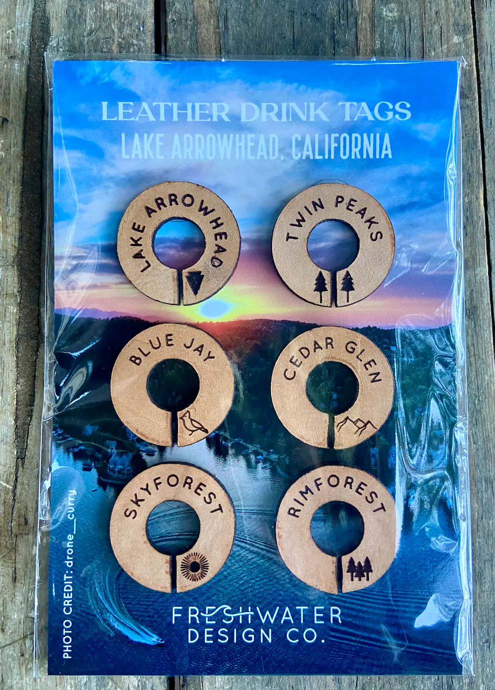 LEATHER WINE TAGS- 3 styles to choose from!