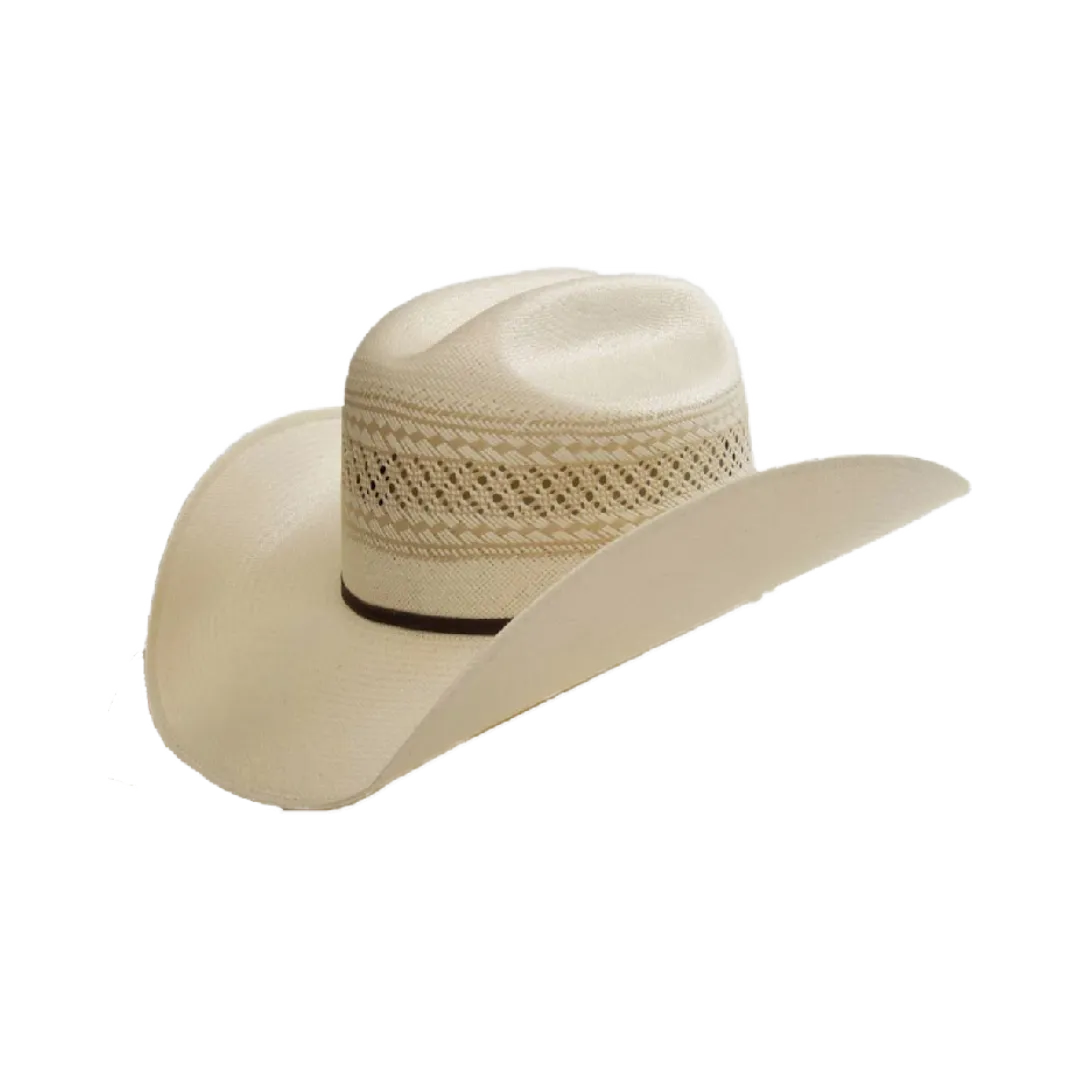 M&F 20x Twister Ivory Straw Patterned Ventilation Hat