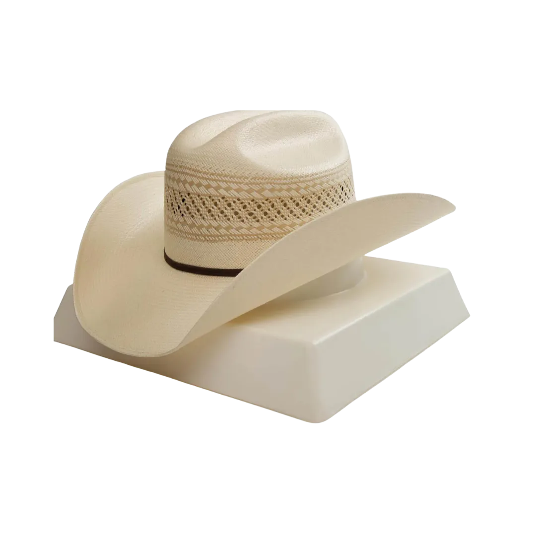 M&F 20x Twister Ivory Straw Patterned Ventilation Hat