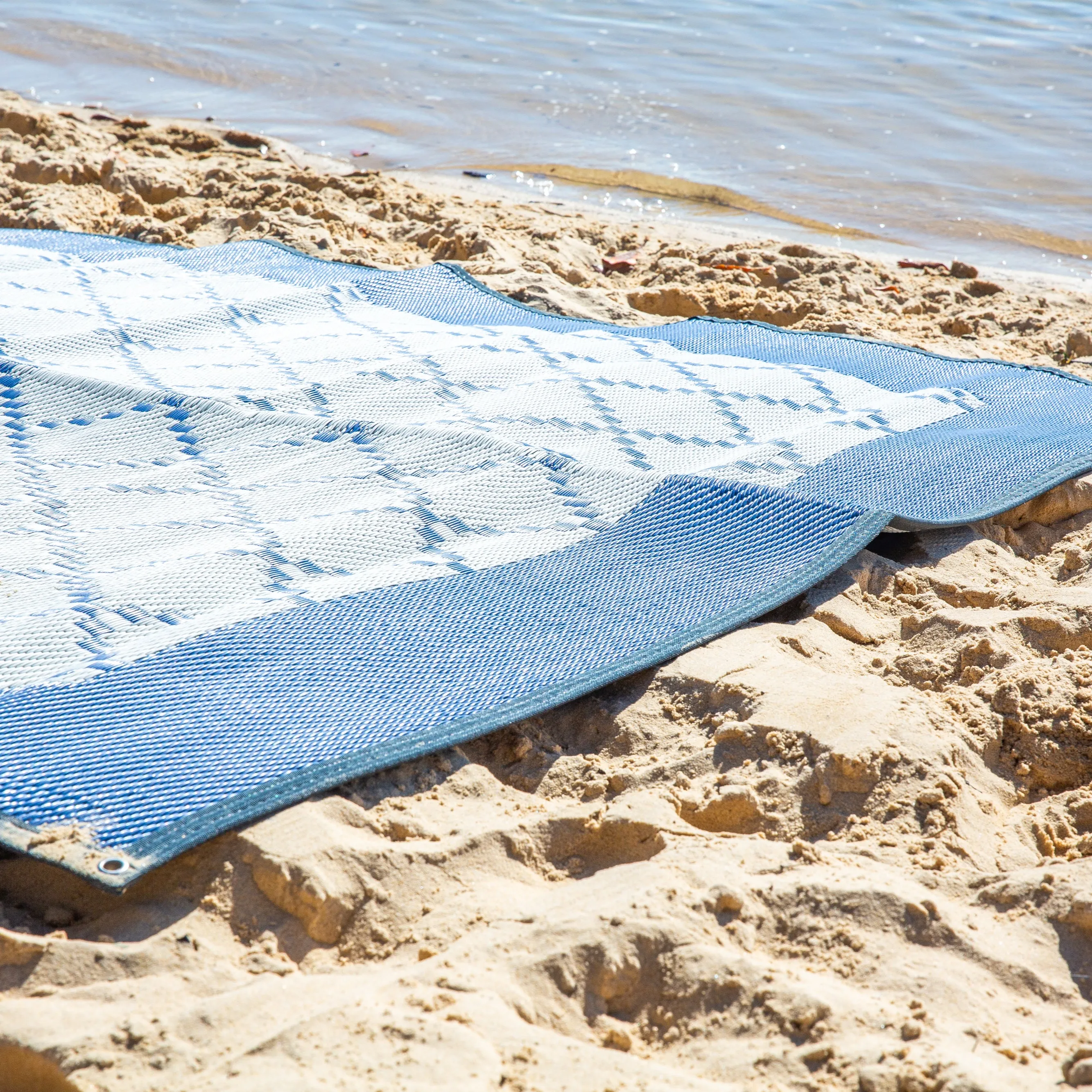 Outdoor Mat - Gazebo Navy/Grey