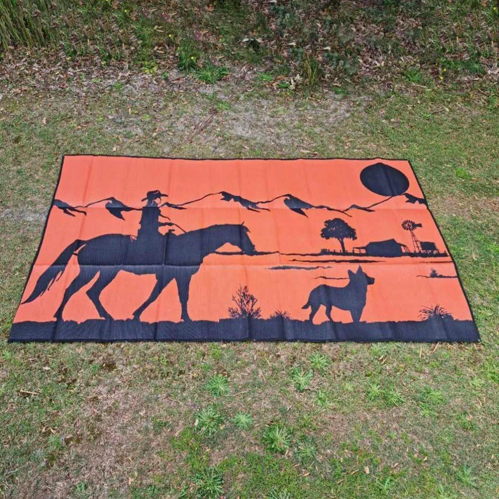 Outdoor Mat - Riding Home