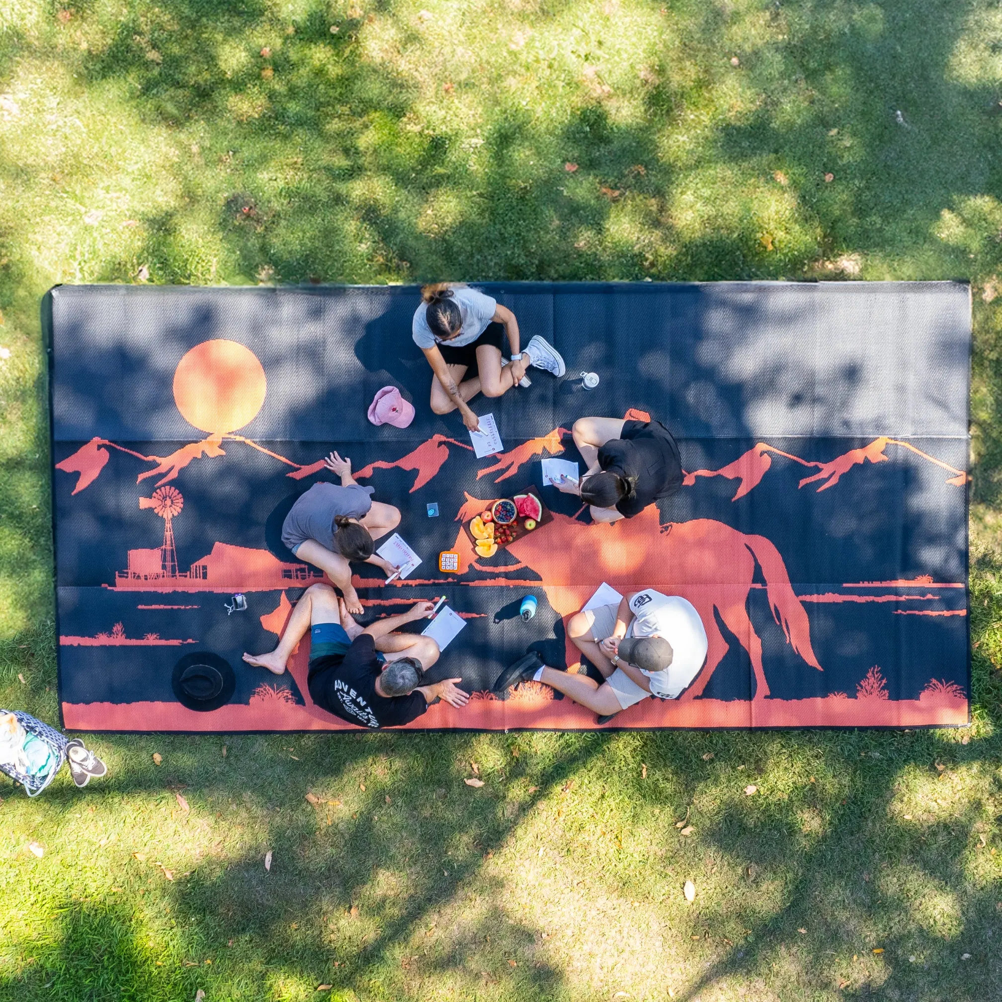 Outdoor Mat - Riding Home