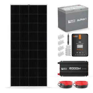 Rich Solar - 200 Watt Complete Solar Kit
