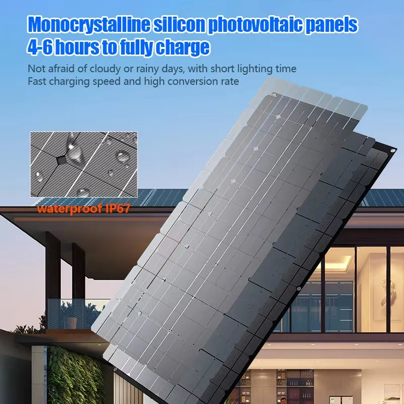 Super Power Solar Panel 1000W1500W2000W Suitable for RV Boat Car Household Camping 18V 36V 72V Battery Charger Solar Panel Kits