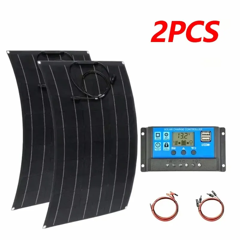 Super Power Solar Panel 1000W1500W2000W Suitable for RV Boat Car Household Camping 18V 36V 72V Battery Charger Solar Panel Kits