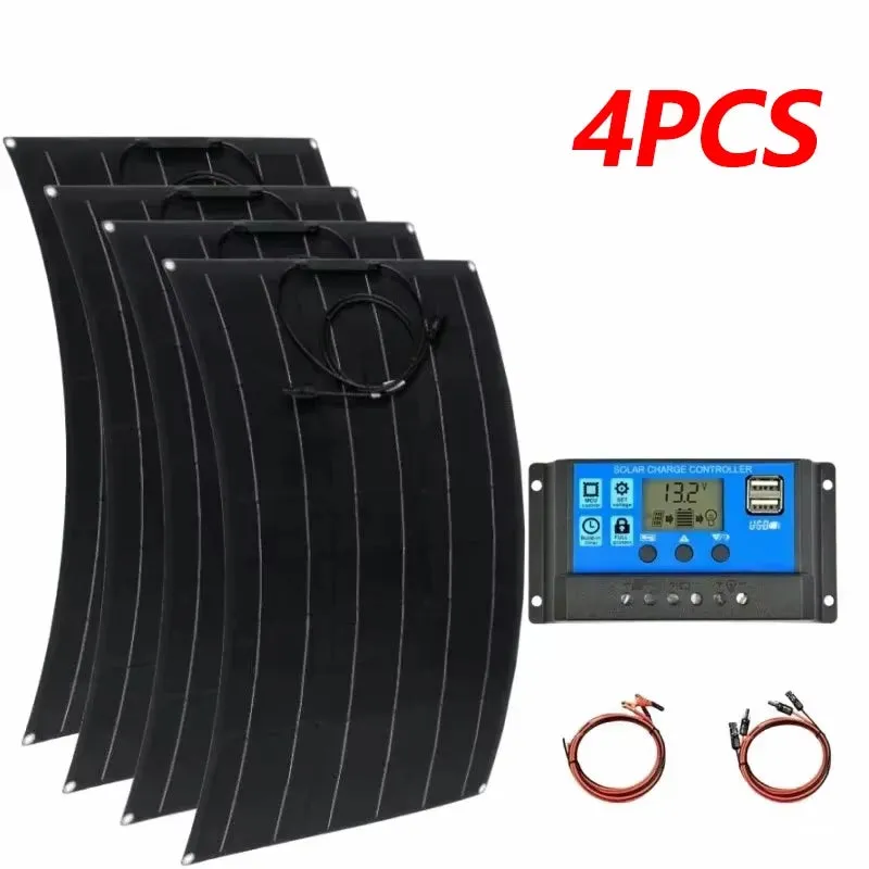 Super Power Solar Panel 1000W1500W2000W Suitable for RV Boat Car Household Camping 18V 36V 72V Battery Charger Solar Panel Kits