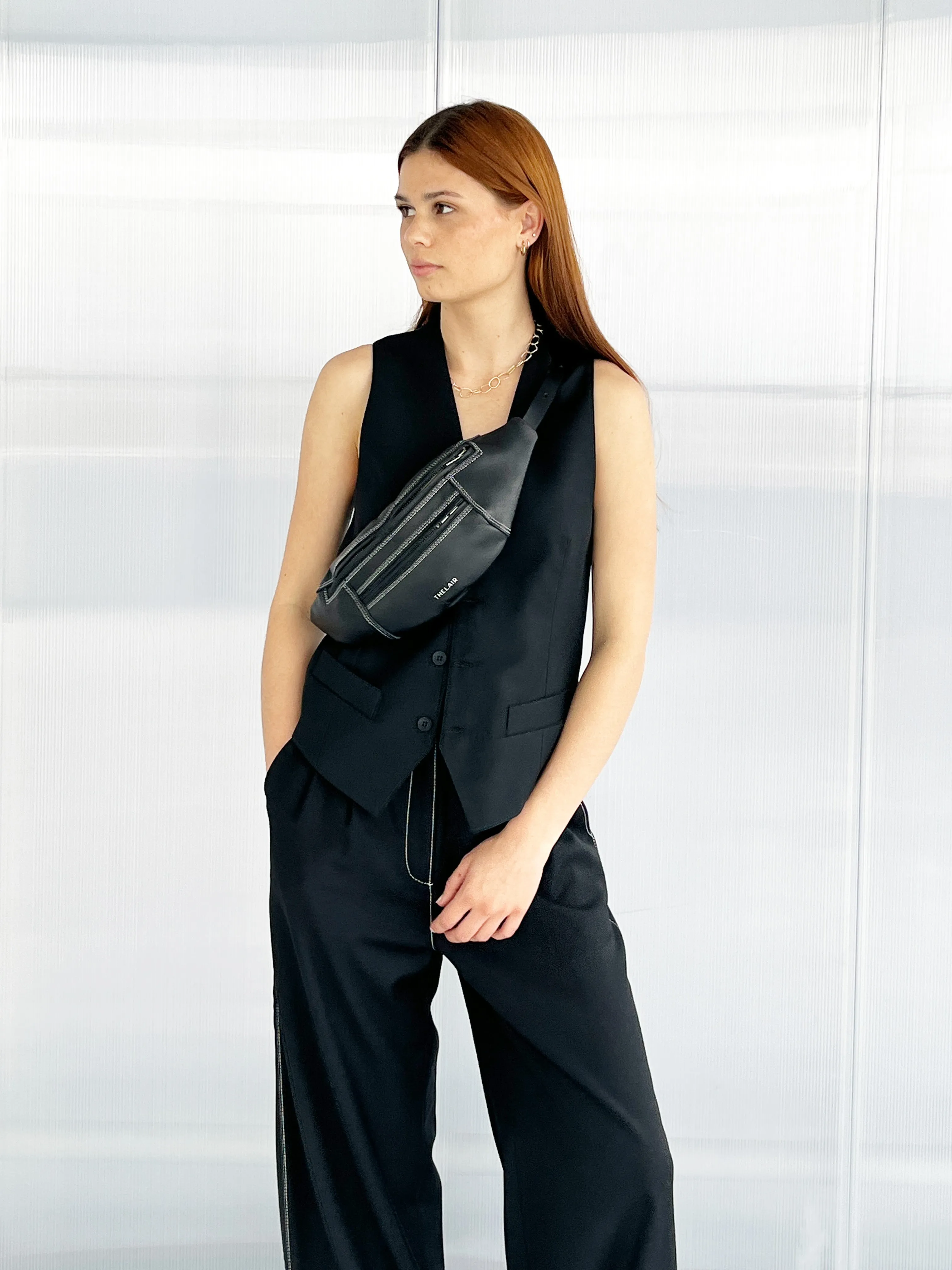 The Lair Apparel Otis Waistcoat Black